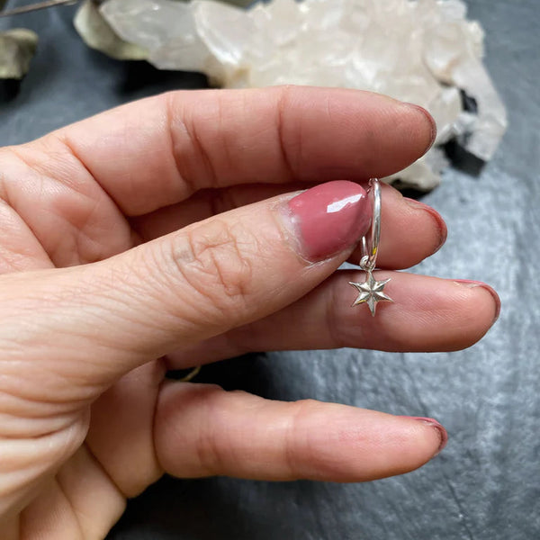 Mini Star Hoop Earrings