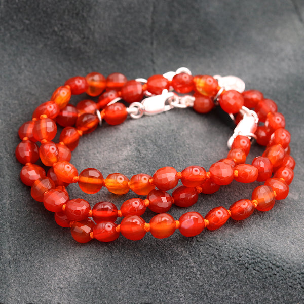 Carnelian Beaded Bracelet
