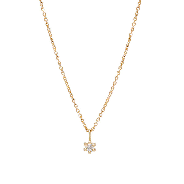 Dew Drop White Diamond Pendant