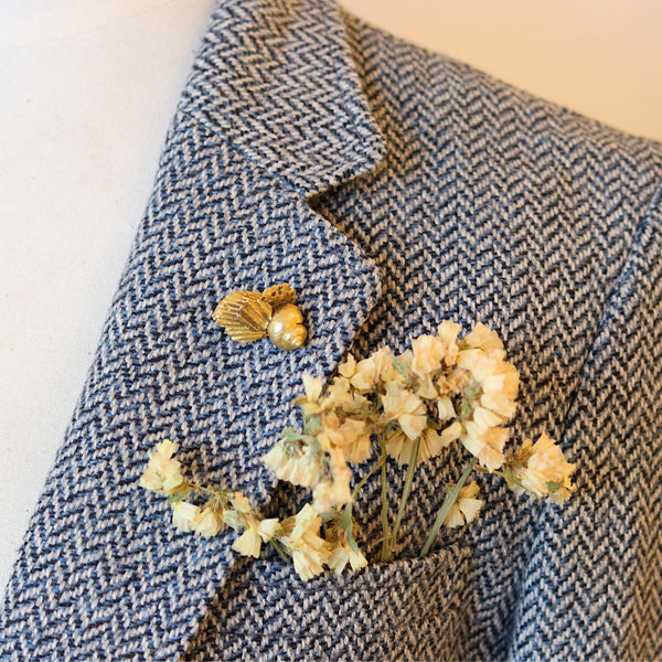 Brass Periwinkle Shell Cluster Pin