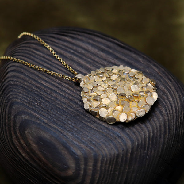 Bronze Medium Caddis Pendant