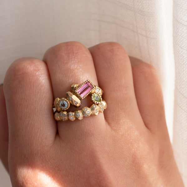 Pink Rainbow Gea Ring