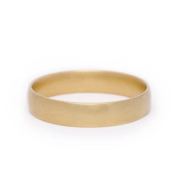 Matte Gold Wedding Ring