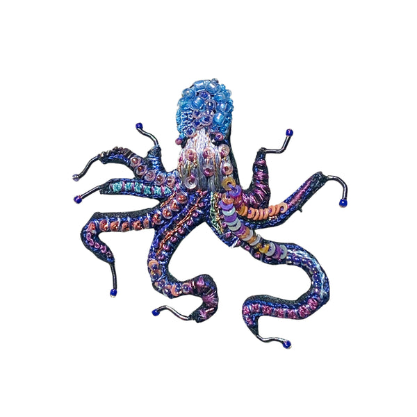 Common Octopus Brooch