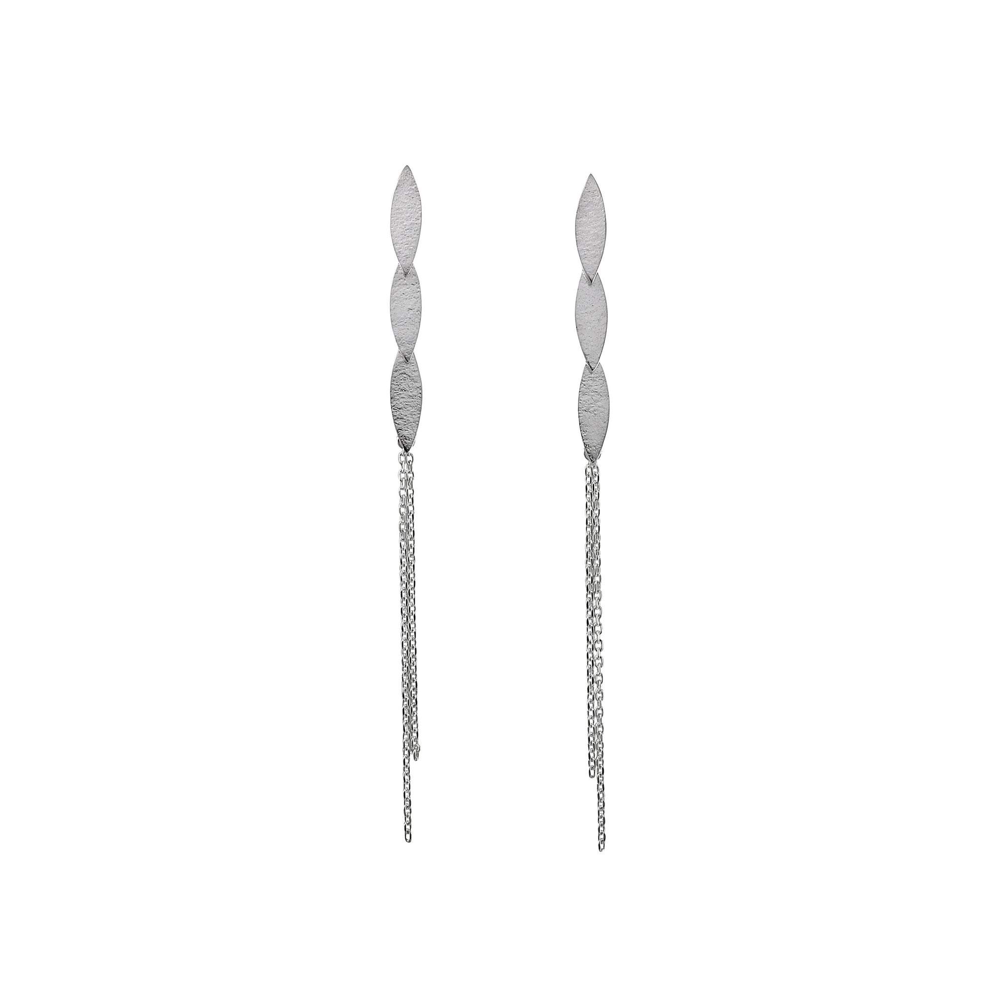 Silver Icarus Tassel Earrings
