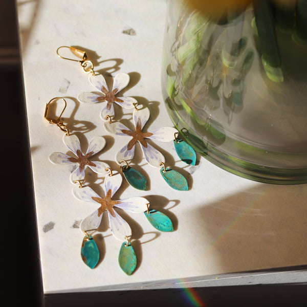 Night Blossom Fringe Earrings