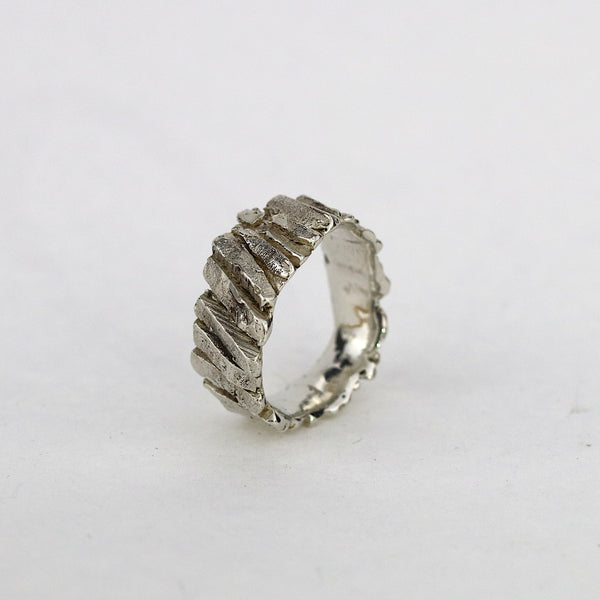 Silver Basalt Ring