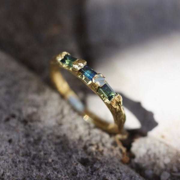Bowerbird Sapphire Eternity Ring