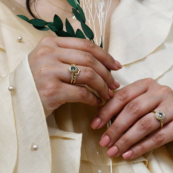 Shaped wedding rings
