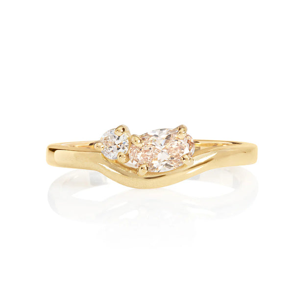 Sitara Champagne Diamond Flow Ring