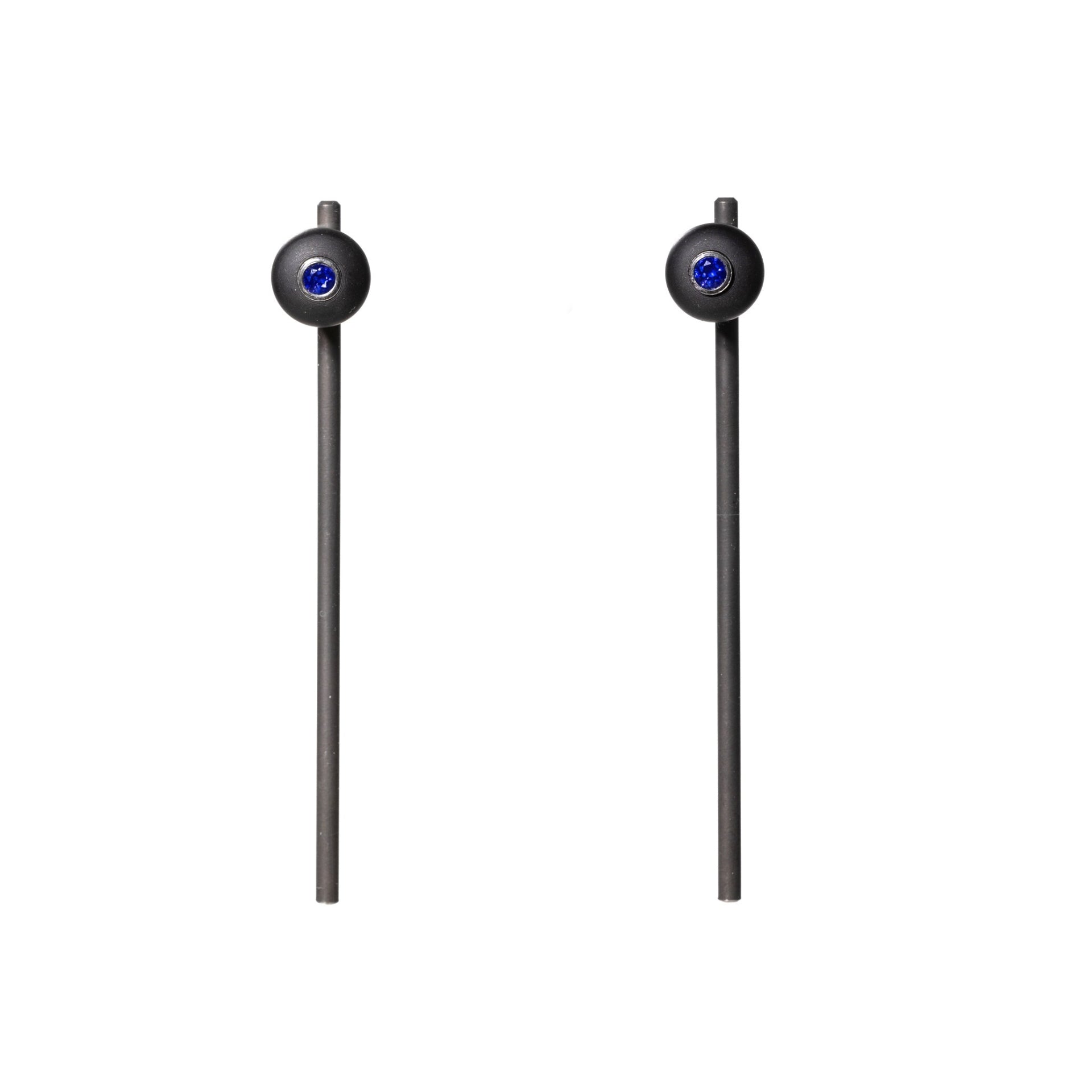 DUALITY Ex Machina Sapphire Ear Mandrel by Estelle Burton
