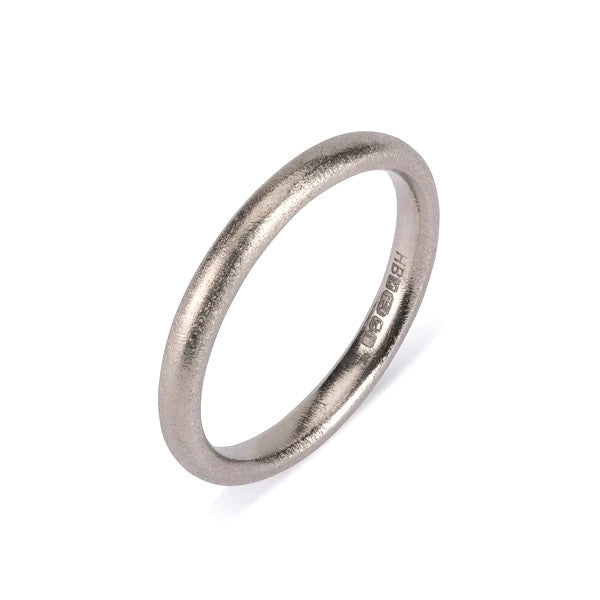 White Gold Court Wedding Band