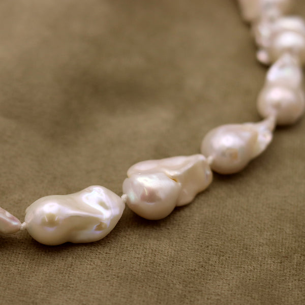 Baroque White Pearl Necklace