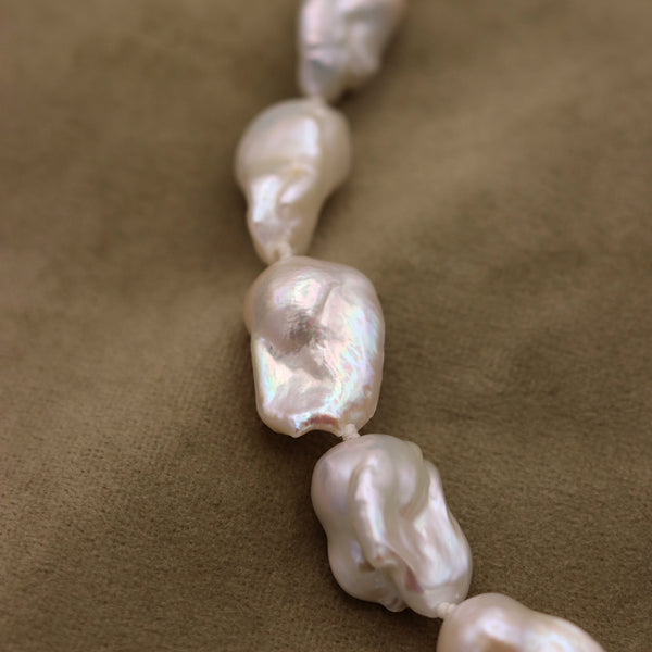 Baroque White Pearl Necklace