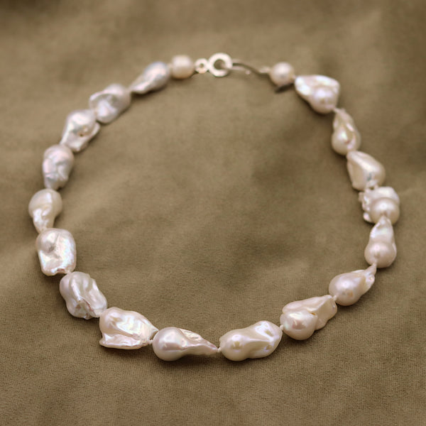 Baroque White Pearl Necklace