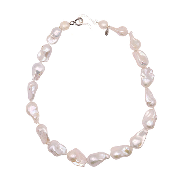 Baroque White Pearl Necklace