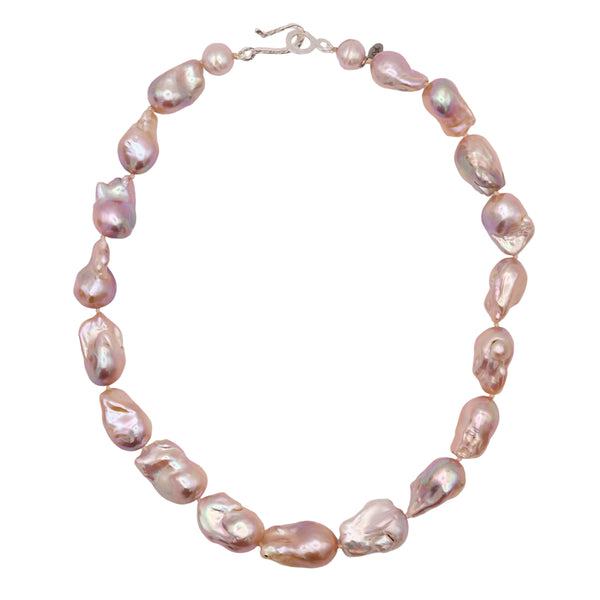 Baroque Pink Pearl Necklace