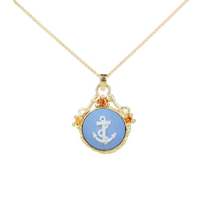 Wedgwood Anchor Cameo Necklace