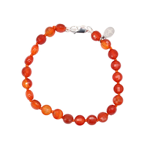 Carnelian Beaded Bracelet