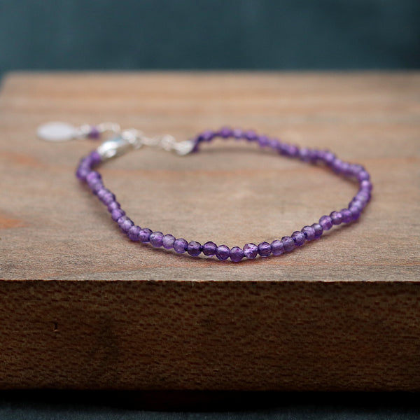 Amethyst Bead Bracelet