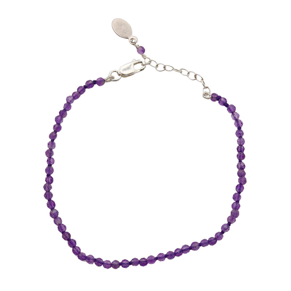Amethyst Bead Bracelet