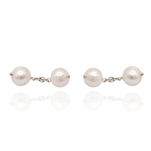 Pearl And Chain Cufflinks