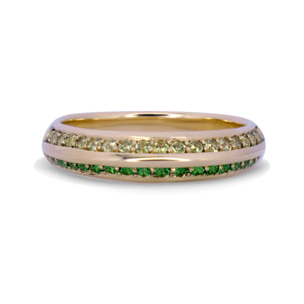 Green Two-Tone Apex Ring