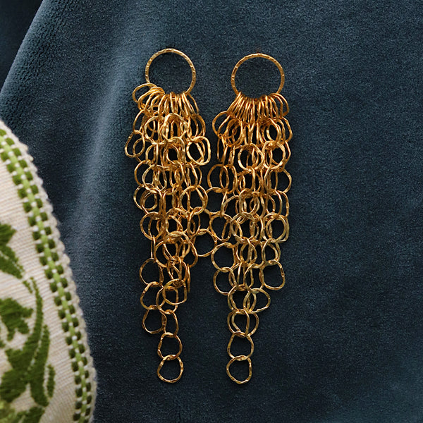 Afiok Large Cascade Earrings