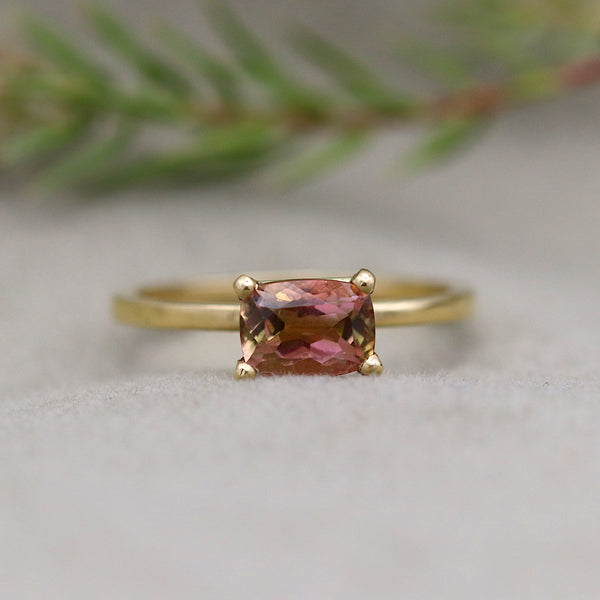 Indian Summer Peach Tourmaline Ring