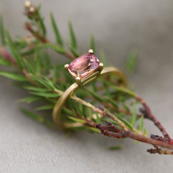 Indian Summer Peach Tourmaline Ring