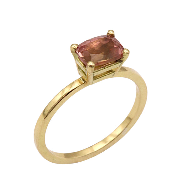 Indian Summer Peach Tourmaline Ring