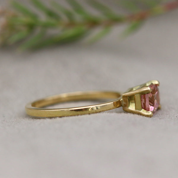 Indian Summer Peach Tourmaline Ring