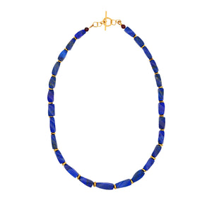 Indian Summer Beaded Lapis Lazuli Necklace