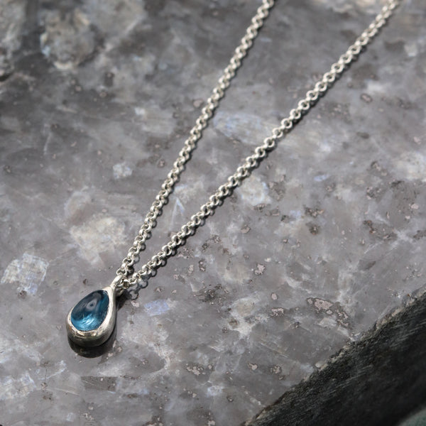 Indian Summer Topaz Teardrop Pendant