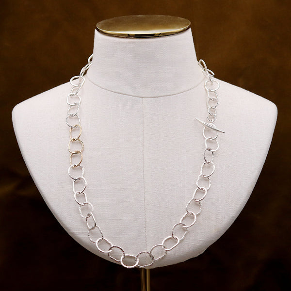 Afiok Silver And Gold Chunky Link Chain