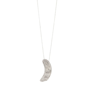 Silver Vertical Brushstroke Necklace