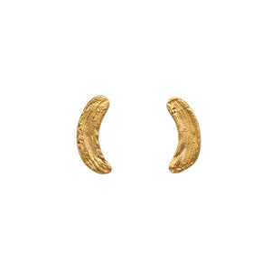 Mini Golden Brushstroke Earrings