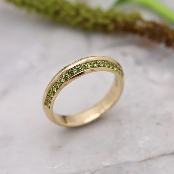 Green Two-Tone Apex Ring