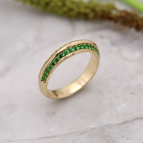 Green Two-Tone Apex Ring