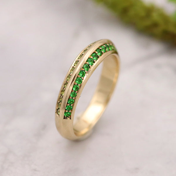 Green Two-Tone Apex Ring
