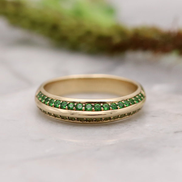 Green Two-Tone Apex Ring