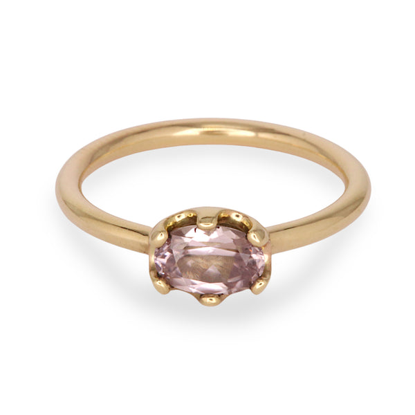 Cradled Zircon Solitaire Ring