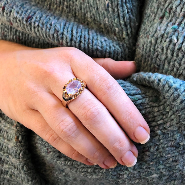 Lavender Signet Ring