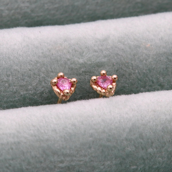 Pink Sweetheart Studs