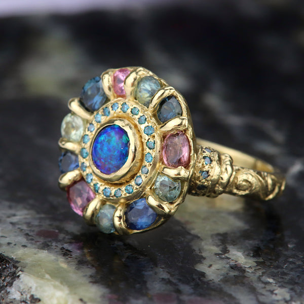 Opal Celeste Ring