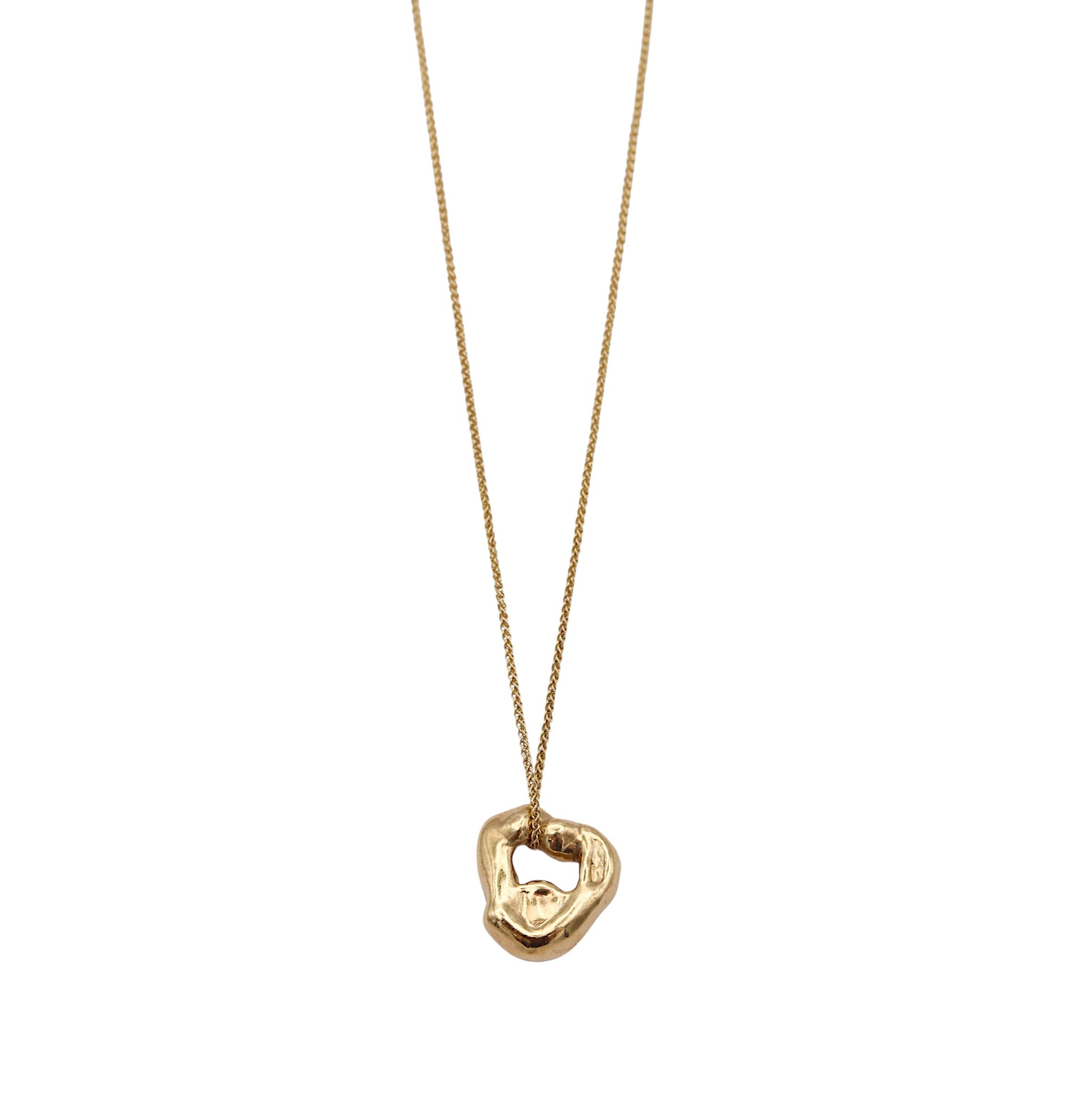 Large Molten Gold Pendant