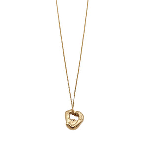 Large Molten Gold Pendant