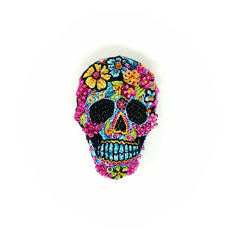 Calaveras Skull Brooch Pin