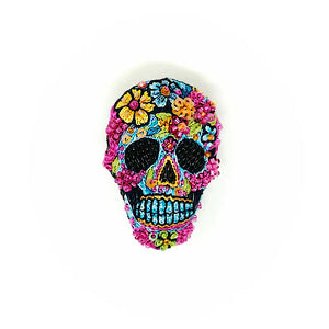 Calaveras Skull Brooch Pin