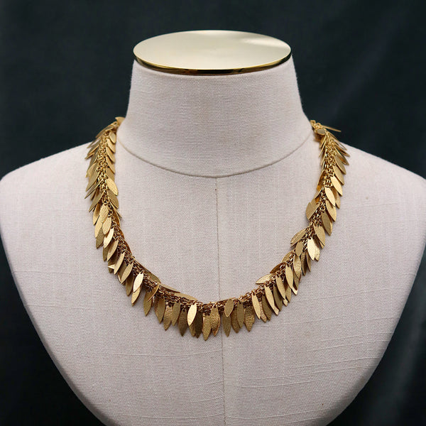 Gold Icarus Boa Necklace